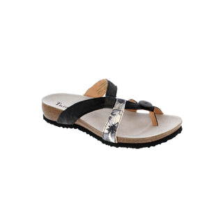 The Think! Julia 753 sandal is designed for fashion-forward and functional footwear that you can depend on for summer. It provides a secure, slip-resistant sole and a deep footbed for fatigue-free wear. The sandal is made of a combination of supple nappa and effect leather for a stylish look. Enjoy secure and comfortable steps all season long.