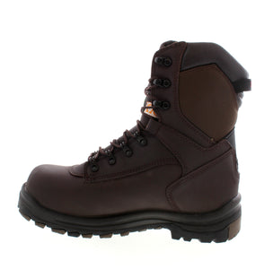 The King Toe from Red Wing insulated boot provides exceptional performance with this medium-duty, CSA-approved boot with electrical hazard, puncture-resistance and non-metallic safety toe protection, plus extra toe room. Its waterproof leather keeps your feet dry in wet conditions and sits higher on the calf for extra protection. With a Vibram® outsole, your feet are protected against slipping, oil, gas and chemicals. 