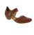 The Rieker 43753-22 is a brown pump featuring smooth leather with an open-work design detail. Its stitched construction ensures stability, while the flexible sole adapts to your foot naturally. The velcro fastener allows quick on-and-off wear, and the light, shock-absorbing block heel delivers comfort all day long.