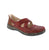 This Rieker 46352-33 casual shoe delivers comfort and style in vibrant red. The perforated leather upper with elasticized design and padded collar adapts to your foot, while the removable insole and foam midsole provide cushioning support. Velcro closure makes it easy to slip on and off.