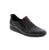Experience unmatched comfort and style with the Rieker 47253-00 in black smooth leather. Designed to fit like a glove with an elastic band, these shoes offer extra width for spacious wear. The padded, removable insole feels like a holiday for your feet, while the grippy sole ensures stability on any surface.