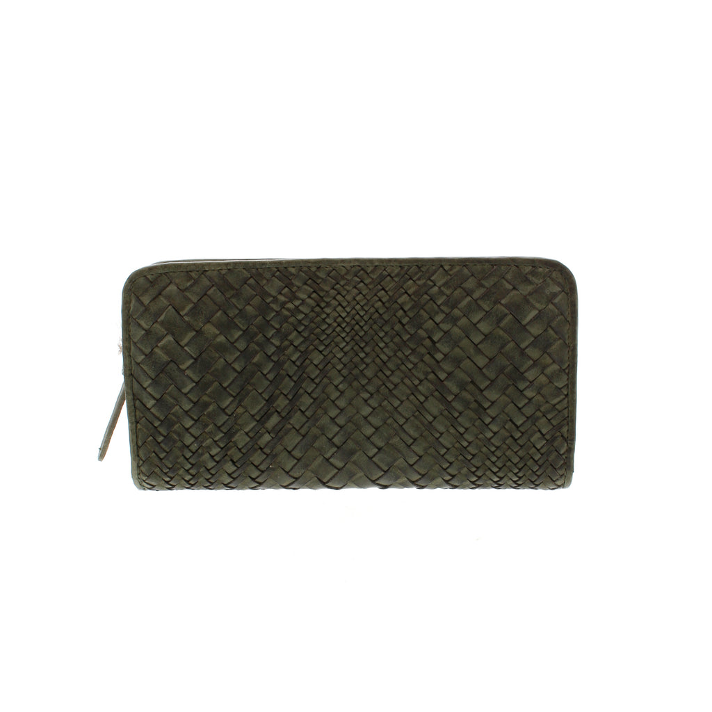 Say goodbye to traditional styles and hello to this unique, woven Milo wallet! With a zip closure, secured coin pocket, and multiple card slots, this wallet gives you all of the space you need while offering a little pizazz!