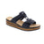 Meet your summer essential: the Rieker 62936-14 slide sandal in a gorgeous blue. This sandal features a soft leather upper with a microfiber footbed that feels like walking on clouds. The velcro closure makes getting ready a breeze, while the wedge heel and foam midsole deliver all-day comfort without the fuss.