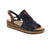 Step into the Rieker 62962-14 slingback sandal and discover all day comfort. This sandal features an elasticized upper, paired with a soft leather construction and microfiber footbed for all-day bliss. The open round toe and wedge heel strike the perfect balance between casual and put-together, while the foam midsole and rubber outsole keep you supported through every adventure.