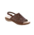 Experience fashion and function with Rieker 65985-25 brown strap sandals. Made of smooth leather, these sandals boast a stitchdown construction for durability and flexibility. A hook and loop fastener allows for easy wear, while the shock-absorbing and light sole with wedge heel provides ultimate comfort. Enjoy the summer in style.