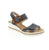 Engineered for optimal comfort, the Rieker 67476-14 combines ergonomic design with practical functionality. The shock-absorbing sole and wedge heel construction minimize foot fatigue, while the wide straps and hook-and-loop fastener ensure secure positioning with effortless entry. These lightweight sandals feature Rieker's signature comfort technology, delivering exceptional support for extended wear without compromising on refined aesthetics.