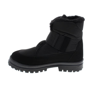 This Attiba boot provides warm wool lining, a studded bottom for grip and Attiba Tex® waterproof technology. With a velcro front, these boots are easily accessible to keep your feet toasty warm!  