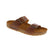 The Andrea 819016-1726 slide sandal from Haflinger pairs premium leather uppers with a responsive cork midsole for all-day comfort. Its distinctive rocker bottom heel works alongside high arch support to accommodate various foot widths, while the cushioned suede footbed conforms to your unique contours. A secure buckle closure and grippy rubber outsole make this style reliable for daily activities and casual outings