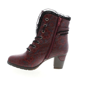 Elevate your winter style with the Rieker 96030-35 boots! Made of soft suede leather, these lace-up boots feature a cozy warm lining for all-day comfort. The zipper and lacing combination provide functionality and the grippy sole ensures sure-footed walking. Stay warm and fashionable in these burgundy boots, even in minus temperatures!