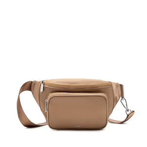 The Pixie Mood Aaliyah Fanny Pack is the ultimate travel accessory. Its lightweight and streamlined design is versatile for any outfit and occasion. With a convenient exterior zip pocket, your essentials are always within reach.