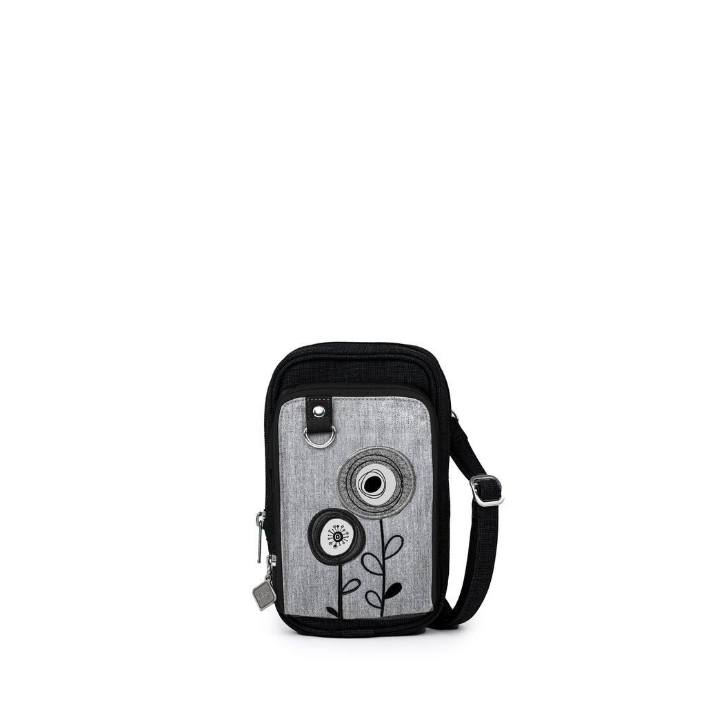 Stay organized with Jak's small cross body bag. This accessory features a convenient organizer pocket for storing cards, cash, and personal items. The adjustable shoulder strap makes it perfect for everyday use. Add a touch of style with the embroidered design.