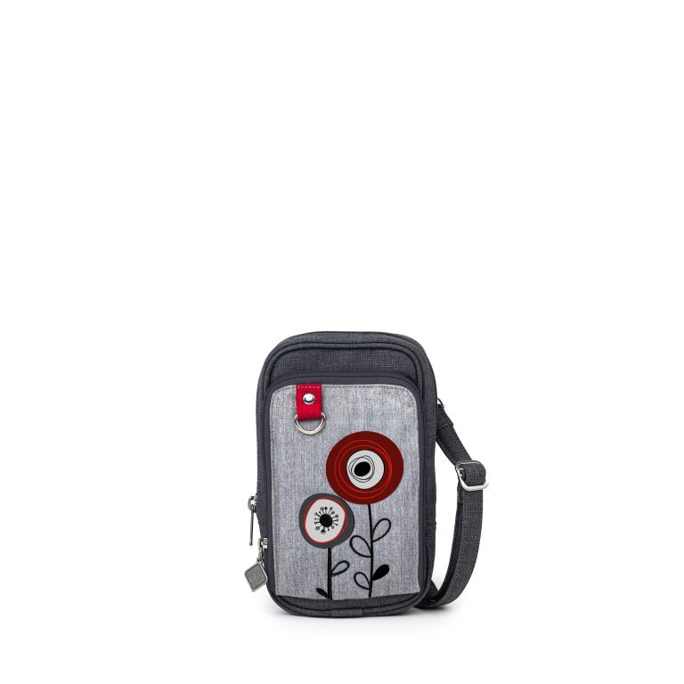 Stay organized with Jak's small cross body bag. This accessory features a convenient organizer pocket for storing cards, cash, and personal items. The adjustable shoulder strap makes it perfect for everyday use. Add a touch of style with the embroidered design.