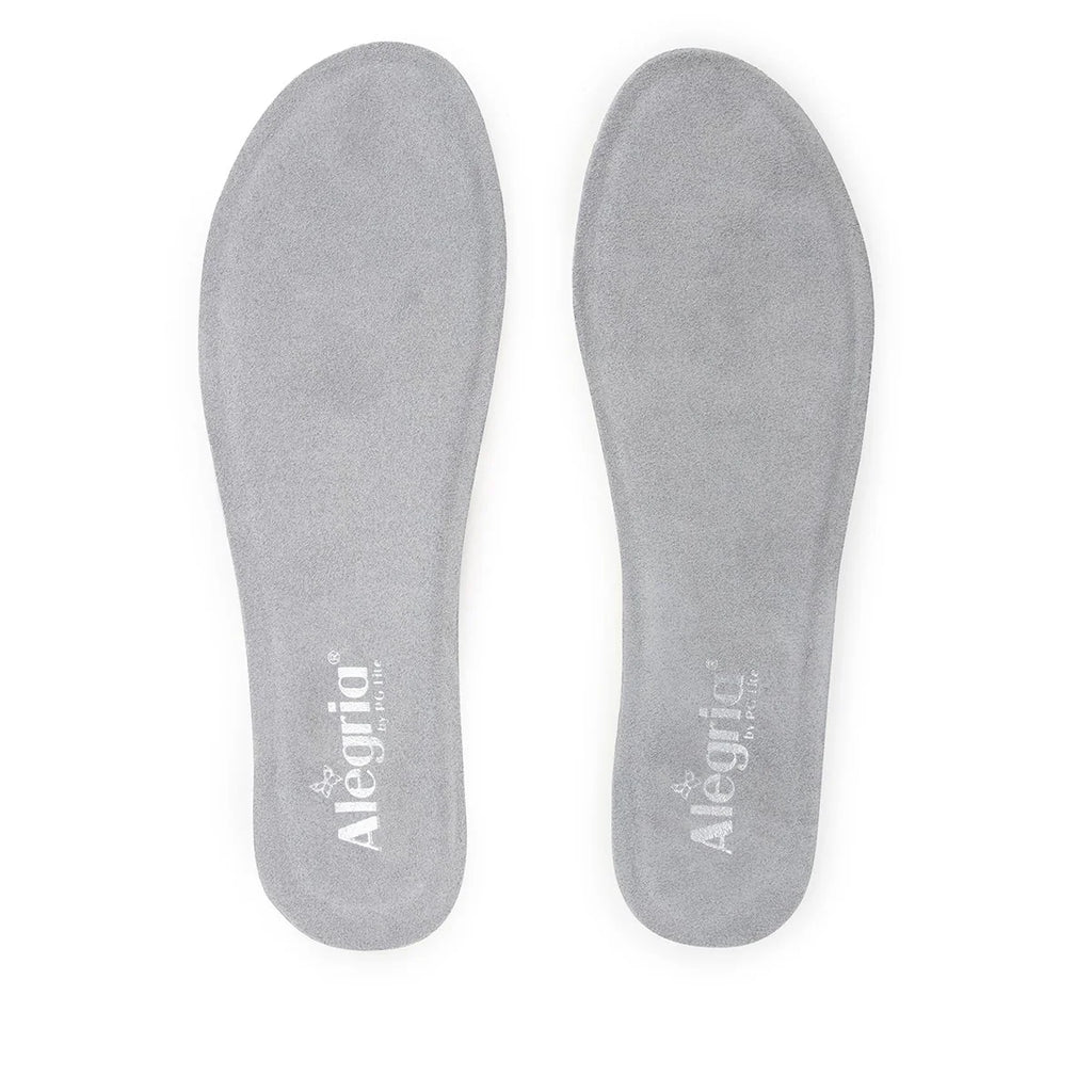 Bring new life to any Alegria shoe with this patented interlocking, replacement footbed! Its layered latex, cork and memory foam construction supports the foot with every step!