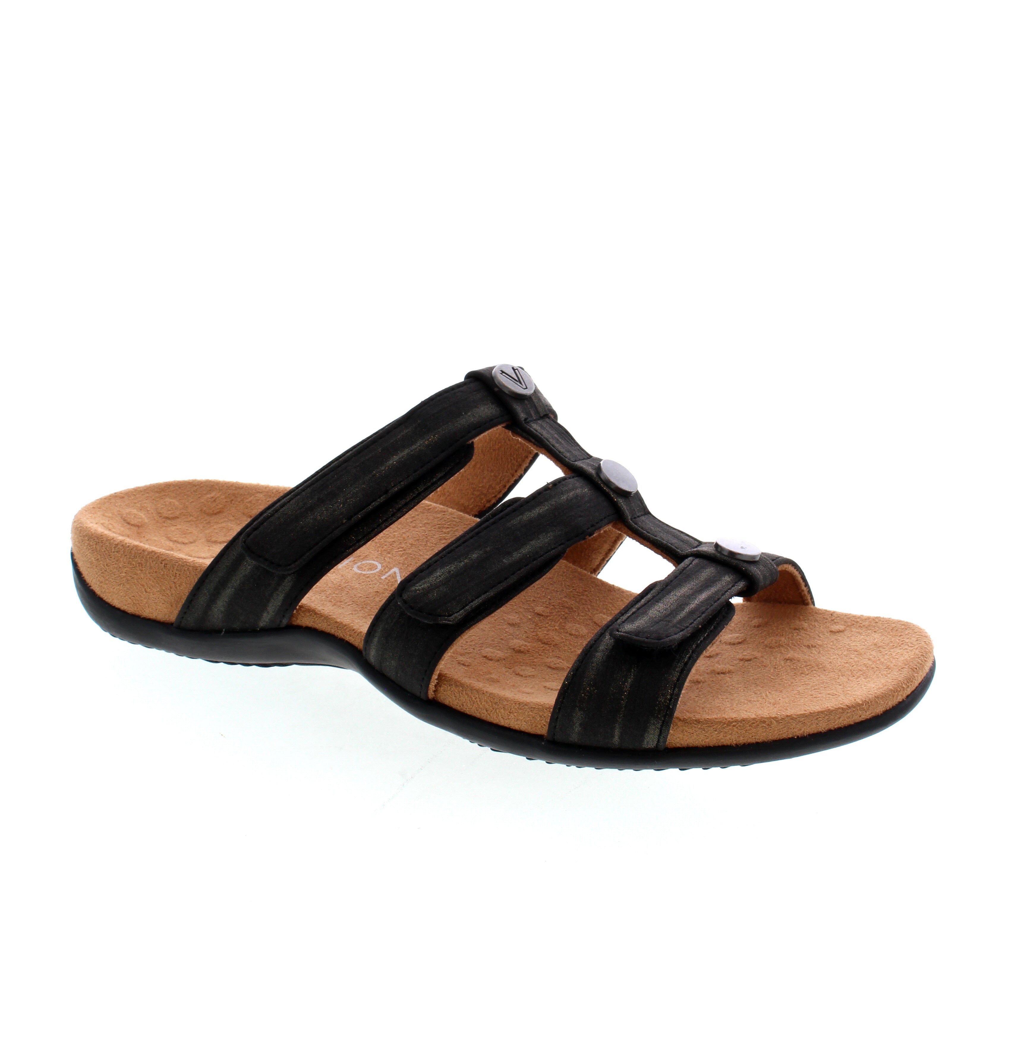 Vionic Rest Amber Slide | Black – Sole City Shoes