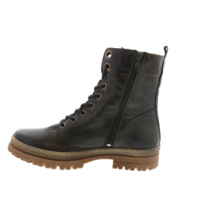 Expertly crafted for all-day wear, the Miz Mooz Arcadia combat boot offers unparalleled support and comfort. Its adjustable front and side zipper is a must-have addition to your shoe collection, suitable for any occasion. 