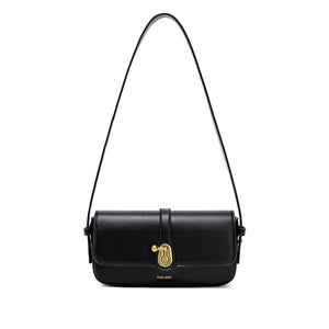 The Pixie Mood Athena Slim bag adds a touch of sophistication to any outfit with its unique turnlock hardware. Dress it up for a special occasion or use it as an everyday bag. Its sleek design and versatile style make it a must-have accessory!