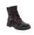 L'Artist Avrilrose is the perfect bootie for those looking to make a statement. The lug sole and denim-wrapped welt provide an edgy and urban feel, while the daisy accents add a touch of femininity. These boots are ideal for pairing with distressed denim and a leather jacket, creating a cool and adventurous look.