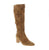 Step into effortless elegance with the Django &amp; Juliet Bashana-DJ in rich nutmeg suede. This knee-high boot combines pointed-toe sophistication with everyday comfort, featuring a supportive block heel and side zip entry for easy on-and-off wear. Crafted with a soft suede upper, fabric lining, and cushioned foam midsole, the Bashana-DJ delivers all-day wearability. The man-made leather footbed and durable rubber outsole ensure lasting quality. Fits true to size with an average width and instep.