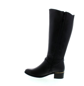 Crafted for the perfect fit and ultimate comfort, the Lady Comfort Betty Black boots are a must-have for every fashion-forward individual. With cozy man-made uppers and a soft lining, these boots will keep your feet warm and snug all day long. The side zipper allows for easy on and off, making them a practical choice for the colder seasons. Transition effortlessly from fall to winter in style with the Lady Comfort Betty Black boots.