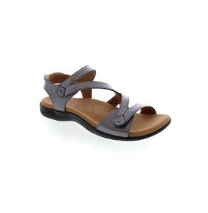 ladies double velcro strap sandal with light arch support.