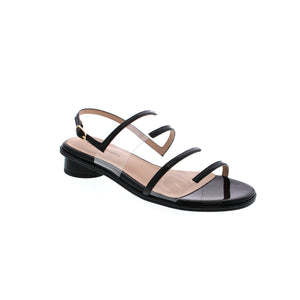  Tamara London Ashbury boasts a metallic leather upper, providing a modern, stylish silhouette with its unique geometric design and adjustable back strap. This sophisticated heeled sandal is sure to impress.