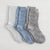 Step up your sock game with Lemon Cabin Crew Socks in blue-grey. Crafted from a premium blend of 98% polyester and 2% spandex, these non-terry crew socks offer the perfect balance of breathability and stretch. Designed for all-day comfort, they work seamlessly whether you're at the office, on the go, or unwinding at home. The durable construction resists fading and maintains its shape wash after wash, giving you reliable performance that lasts. Simple, stylish, and built to keep up with your lifestyle.