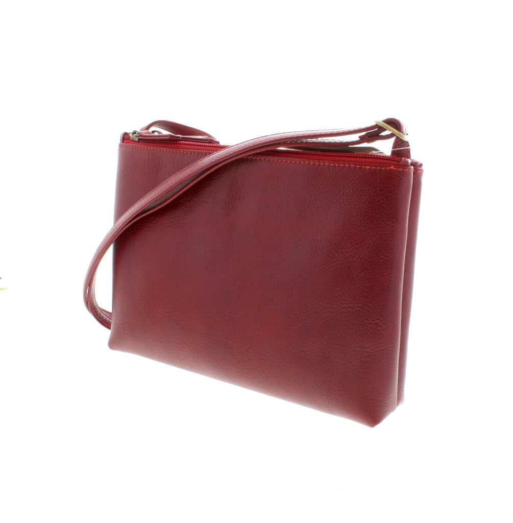 The Derek Alexander BR-8012 bag is thoughtfully designed to store all your necessities conveniently. Crafted from genuine leather, it features multiple zippered pockets and an adjustable shoulder strap, making it the perfect accessory for stylish and secure on-the-go organization.