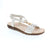 Clean white sandals by Lady Comfort BRIANNA-03-03WF-WHITE designed for comfort and versatility. Slip-on style with elasticized upper and microfiber footbed keeps your feet supported throughout the day. Available in multiple widths to accommodate narrow, medium, and wide feet. Perfect for casual wear, weddings, or graduations this spring and summer season.