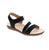 Timeless black sandals from Lady Comfort BRIANNA-11-BLACK with adjustable Velcro closure for a customized fit. Crafted with man-made leather upper and lining, paired with a cushioned microfiber footbed and foam midsole for comfort.