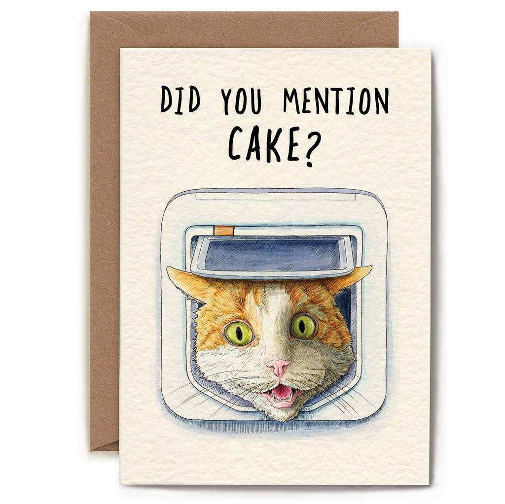 This charming greeting card features a blank interior, providing the perfect canvas for your personal message or wit. Crafted from premium 300gsm cream colored card stock with a distinctive textured finish, it's sourced responsibly and certified FSC-approved. The card arrives in eco-conscious packaging, a recycled kraft envelope nestled within a protective hardbacked mailer, eliminating unnecessary plastic. Each piece is thoughtfully designed, printed, and assembled in the UK.