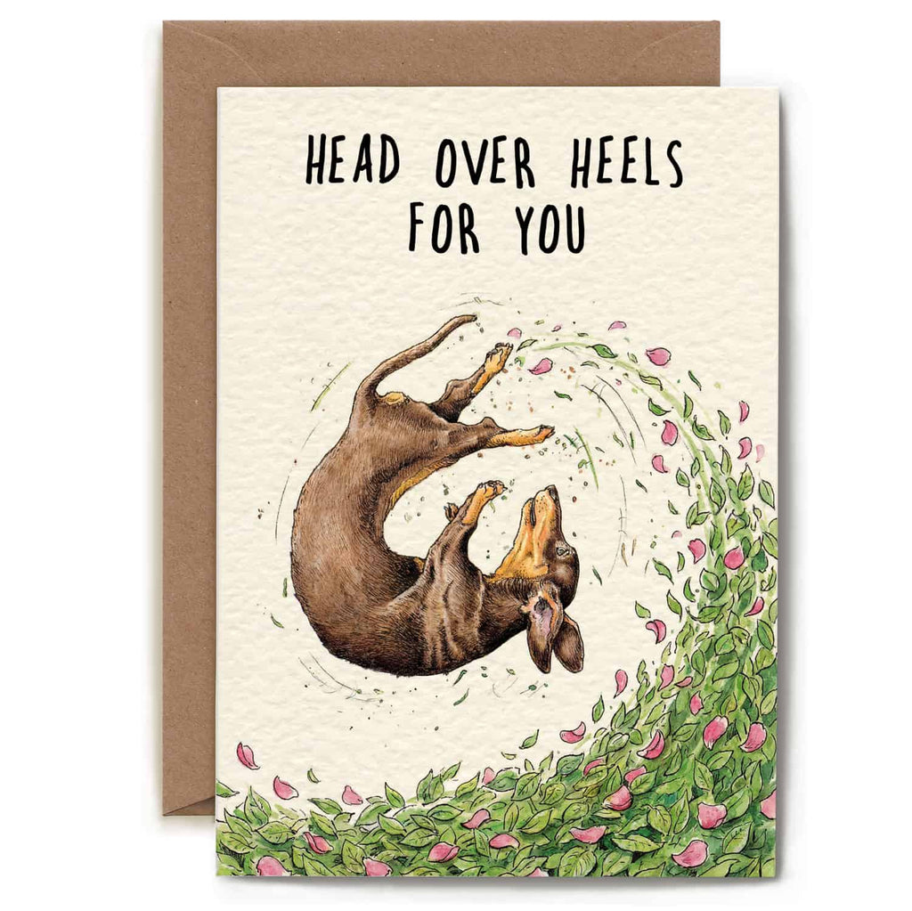 This charming greeting card features a blank interior, providing the perfect canvas for your personal message or wit. Crafted from premium 300gsm cream colored card stock with a distinctive textured finish, it's sourced responsibly and certified FSC-approved. The card arrives in eco-conscious packaging, a recycled kraft envelope nestled within a protective hardbacked mailer, eliminating unnecessary plastic. Each piece is thoughtfully designed, printed, and assembled in the UK