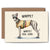 This charming greeting card features a blank interior, providing the perfect canvas for your personal message or wit. Crafted from premium 300gsm cream colored card stock with a distinctive textured finish, it's sourced responsibly and certified FSC-approved. The card arrives in eco-conscious packaging, a recycled kraft envelope nestled within a protective hardbacked mailer, eliminating unnecessary plastic. Each piece is thoughtfully designed, printed, and assembled in the UK