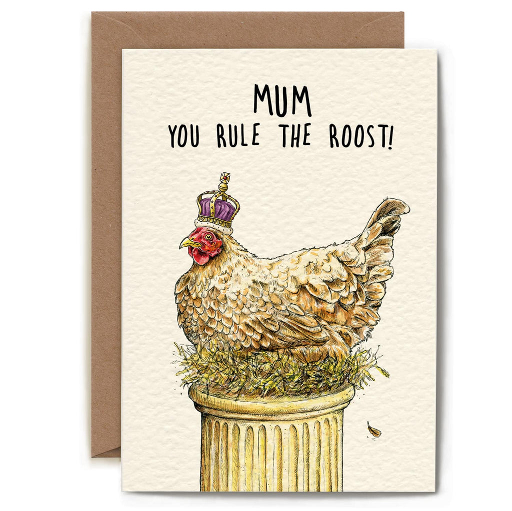 This charming greeting card features a blank interior, providing the perfect canvas for your personal message or wit. Crafted from premium 300gsm cream colored card stock with a distinctive textured finish, it's sourced responsibly and certified FSC-approved. The card arrives in eco-conscious packaging, a recycled kraft envelope nestled within a protective hardbacked mailer, eliminating unnecessary plastic. Each piece is thoughtfully designed, printed, and assembled in the UK