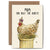This charming greeting card features a blank interior, providing the perfect canvas for your personal message or wit. Crafted from premium 300gsm cream colored card stock with a distinctive textured finish, it's sourced responsibly and certified FSC-approved. The card arrives in eco-conscious packaging, a recycled kraft envelope nestled within a protective hardbacked mailer, eliminating unnecessary plastic. Each piece is thoughtfully designed, printed, and assembled in the UK