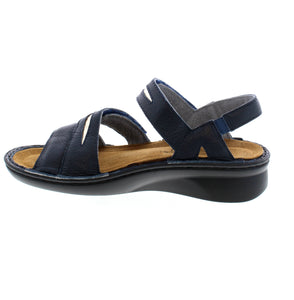 The Naot Cadence sandal is the perfect combination of style and comfort. It features an upper made of high-quality leather and has an open-toe, strappy design. An orthotic-friendly footbed and a removable insole make for comfortable wear, while light arch support provides extra cushioning. An adjustable velcro, halter, and back strap provide a secure fit, making the Cadence an excellent choice for any casual occasion.