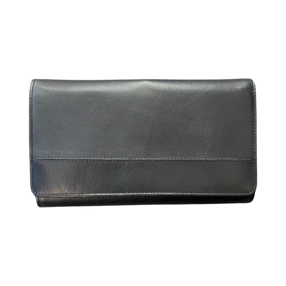 Elevate your everyday style with the Derek Alexander CP-571 Wallet in Black. With 12 credit card slots and 2 clear ID windows, this wallet offers both fashion and function. Stay organized and look sophisticated on-the-go