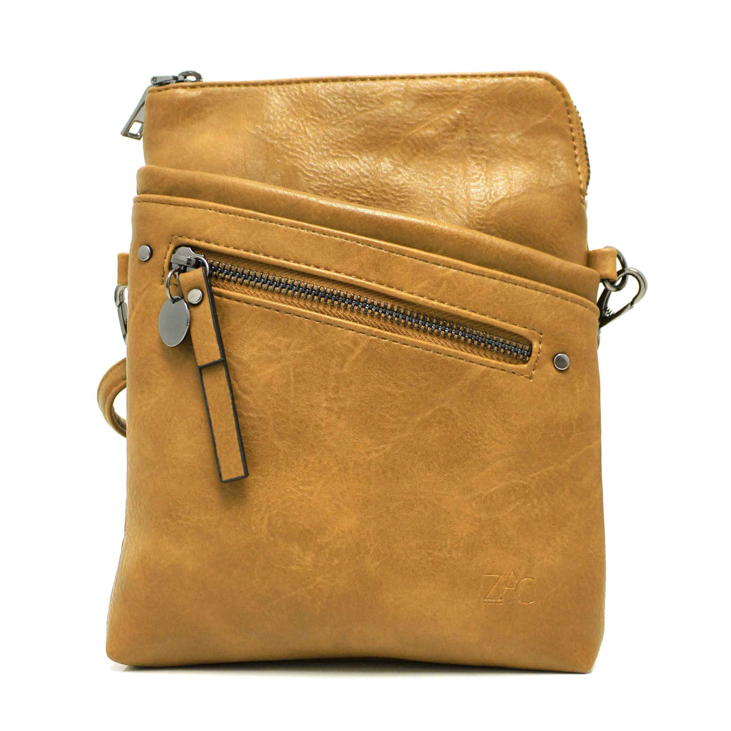 This ZAC CM29261-10 bag is a stylish and practical accessory. Crafted from vegan leather, it features a zippered main compartment with sections for cards, a secondary pocket to maximize organization, and a rear cell phone pocket for easy access. The thin adjustable and detachable shoulder strap lets you carry the bag as a shoulder bag or crossbody.