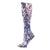Celeste Stein Compression Socks - Black/White Vines & Roses