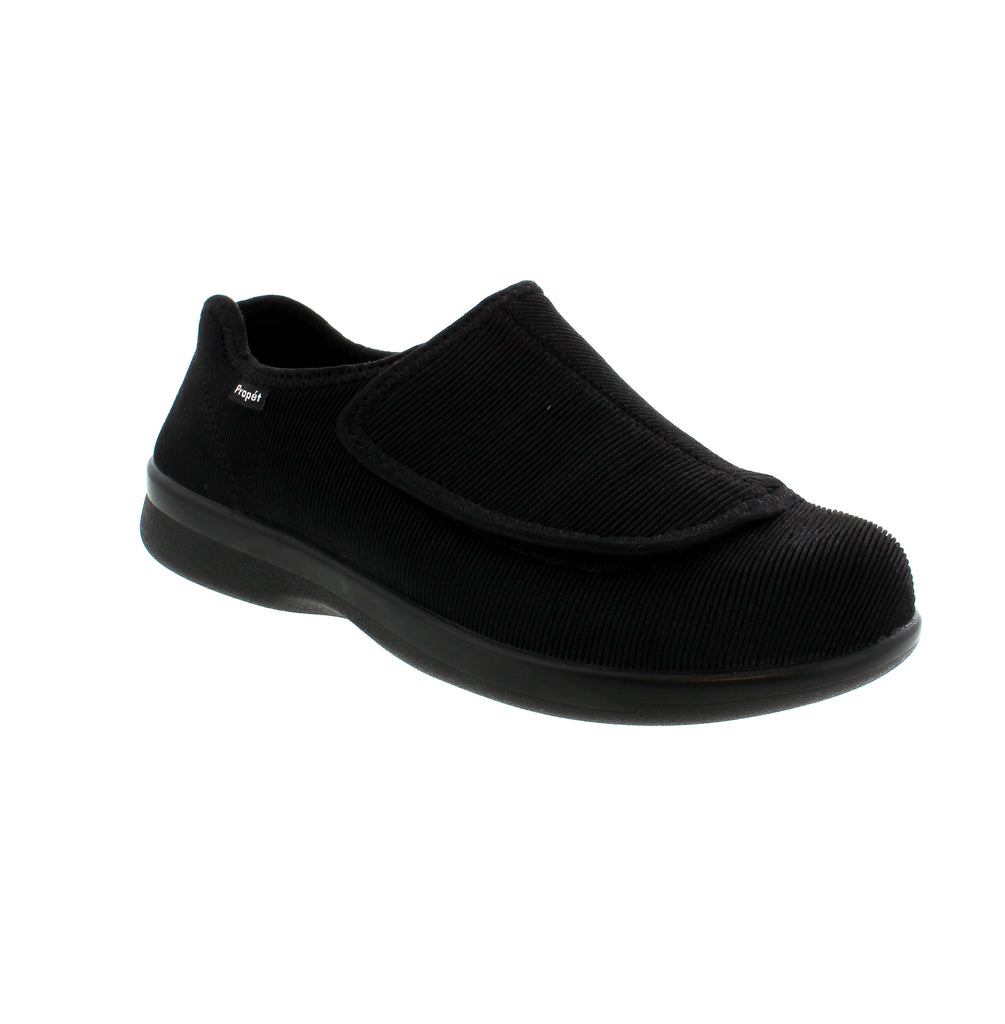 Slip into effortless comfort and support with the Cush 'n Foot from Propet! The wide velcro strap and extra width allows for a customizable fit, ensuring comfort!