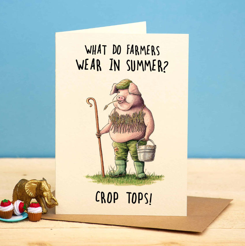 Card is 5x7 with blank interior and includes envelope