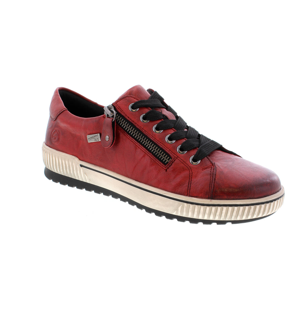 The Remonte D0700-36&nbsp;sneaker features Remonte Tex, Softfoam removable insole, and a lace-up front and side zipper for easy on/off in these everyday sneakers!