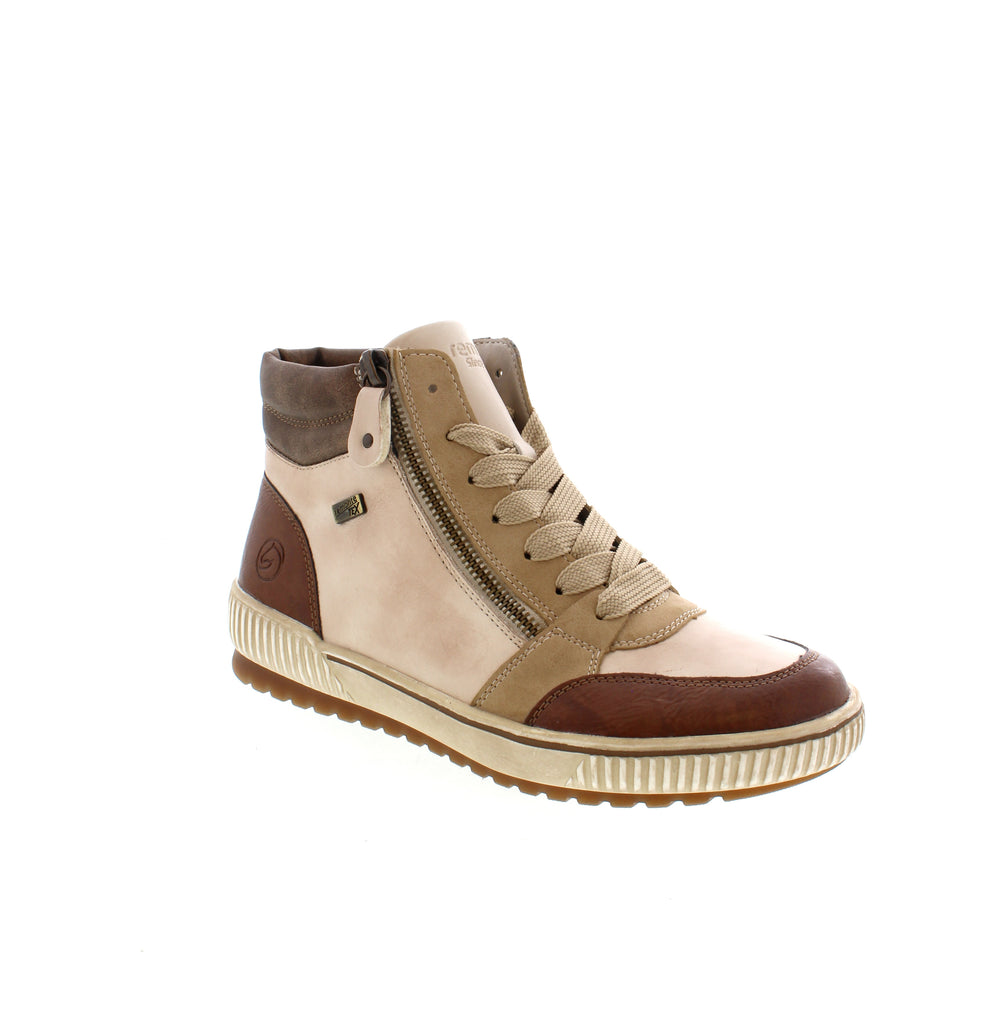 The Remonte D0778-60 high-top sneaker is a versatile sneaker with a lace-up front and side zipper, making it easy to slip on and off. Plus, the removable soft insole provides all-day support for your feet.&nbsp;