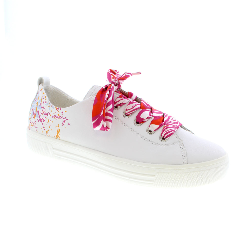 This beautiful sneaker from Remonte is crafted from beautifully colored leather. Crafted with a high-quality terry cloth lining, this sneaker can be worn barefoot! With a softly padded, removable footbed, your feet will stay comfortable no matter where you travel!