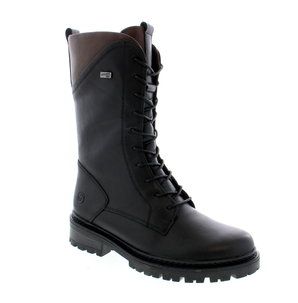 Ensure warmth for your feet this winter with Remonte D0B79-03 mid-calf boot. The insulated lining and Remonte Tex water-resistant technology provide ideal comfort. With meticulous design, these boots will quickly become your go-to choice.