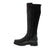 The Remonte D1B71-01 knee-high fashion boot is designed with a zipper and an elastic gore panel for flexibility and gripped outsole for traction. 