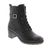 Remonte D2A74-01 brings effortless elegance to your everyday rotation. This black ankle boot combines premium leather with thoughtful comfort features for all-day wear. Leather upper with microfiber lining and footbed keeps your feet cushioned and comfortable. Foam midsole and rubber outsole provide reliable support and traction. Lace-up entry and side zip closure offer flexible styling options.