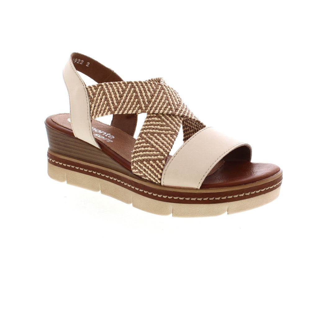 Achieve both impeccable style and unparalleled comfort with the Remonte D2L54-60&nbsp; sandals. Expertly crafted from sleek leather, these sandals boast a chic strappy design and secure backstrap for added confidence.
