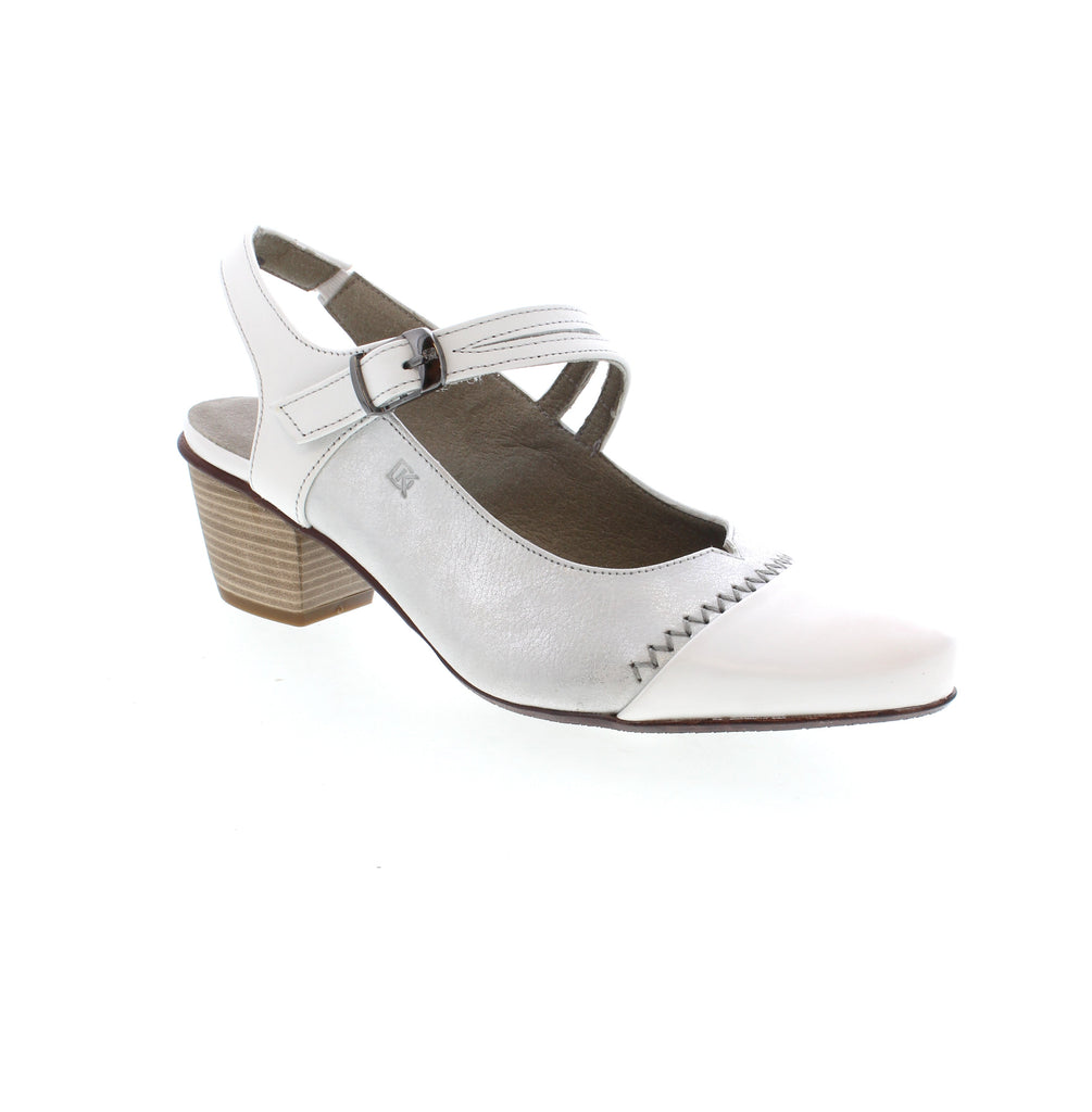 The Dorking Triana heel is ready for the office, or any special event! With its beautifully designed upper, velcro adjust design, your feet will stay secure and fashion-forward!
