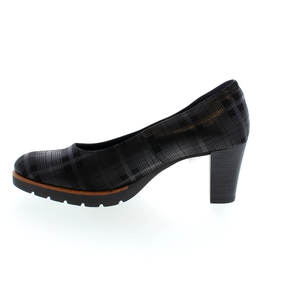 Dorking Opium Black Plaid Sole City Shoes