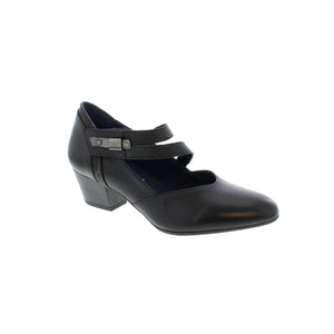 Step out in style with the Dorking Dora D8879 heel! Crafted with an elegant upper and a secure velcro adjust buckle strap, you will feel stylish and comfortable for the office or any special occasion. 